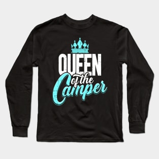 Camping Queen King Camper Couple Outdoor Team Gift Long Sleeve T-Shirt